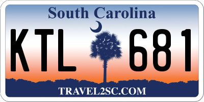 SC license plate KTL681