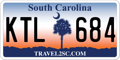 SC license plate KTL684
