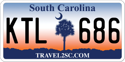 SC license plate KTL686