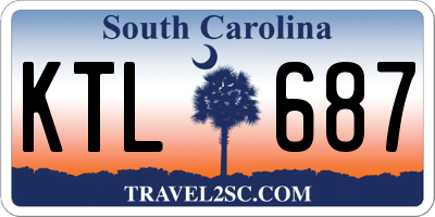 SC license plate KTL687