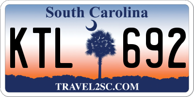 SC license plate KTL692