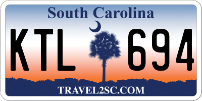 SC license plate KTL694
