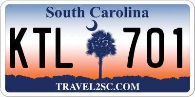 SC license plate KTL701