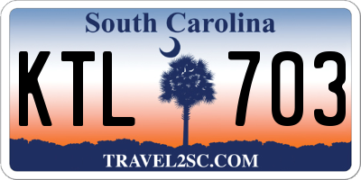 SC license plate KTL703