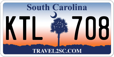 SC license plate KTL708