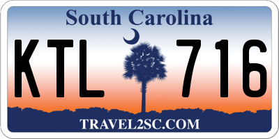 SC license plate KTL716