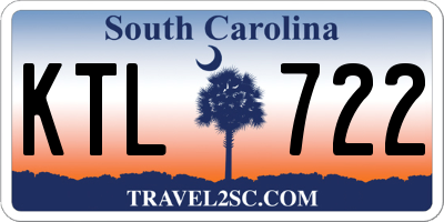 SC license plate KTL722