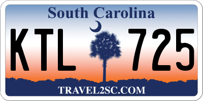 SC license plate KTL725