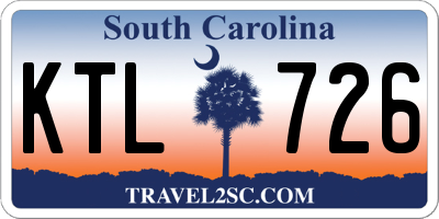 SC license plate KTL726