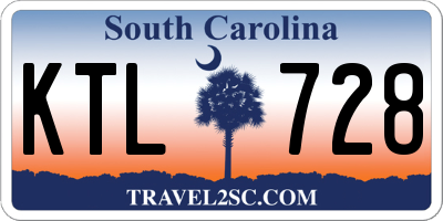 SC license plate KTL728