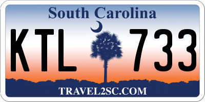 SC license plate KTL733