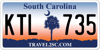 SC license plate KTL735