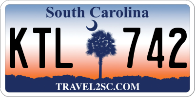 SC license plate KTL742