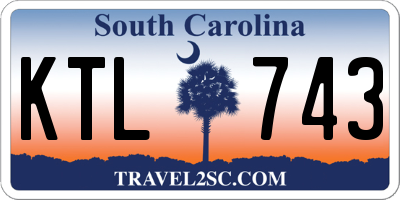 SC license plate KTL743