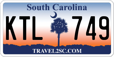 SC license plate KTL749