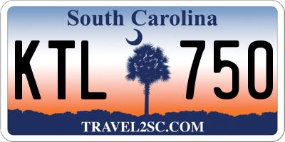 SC license plate KTL750