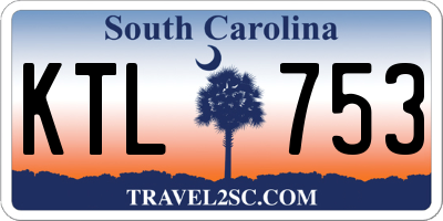 SC license plate KTL753