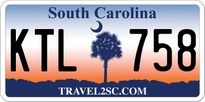 SC license plate KTL758