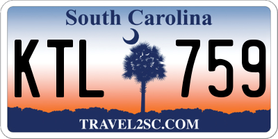 SC license plate KTL759
