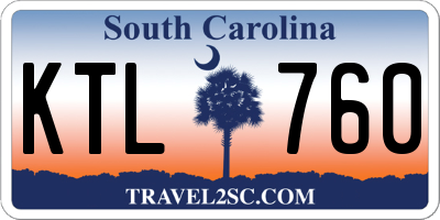 SC license plate KTL760