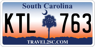 SC license plate KTL763