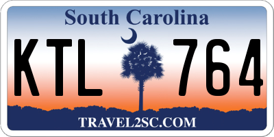 SC license plate KTL764