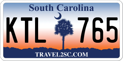 SC license plate KTL765