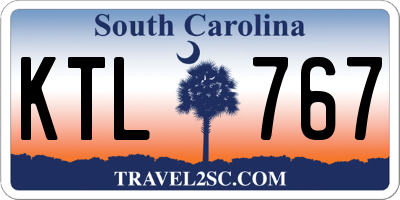 SC license plate KTL767