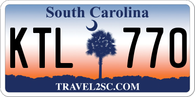 SC license plate KTL770