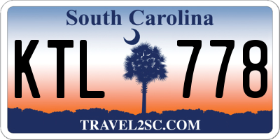 SC license plate KTL778