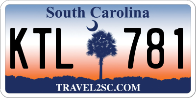 SC license plate KTL781