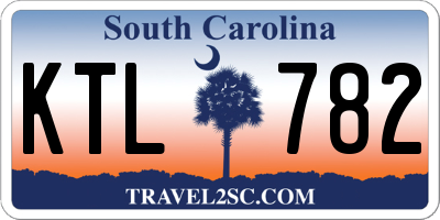 SC license plate KTL782