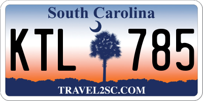 SC license plate KTL785