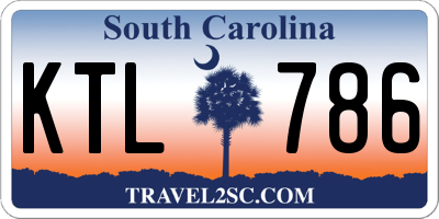 SC license plate KTL786