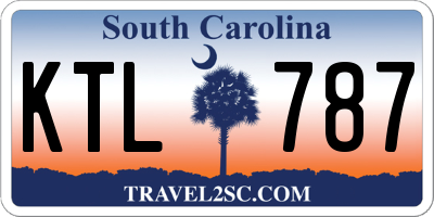 SC license plate KTL787