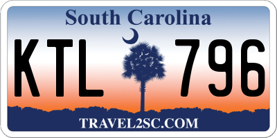 SC license plate KTL796