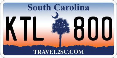 SC license plate KTL800