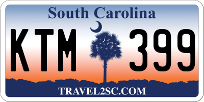 SC license plate KTM399