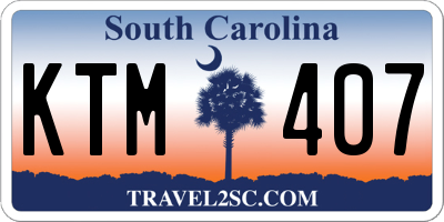 SC license plate KTM407