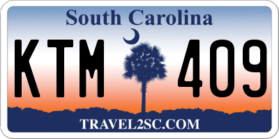 SC license plate KTM409