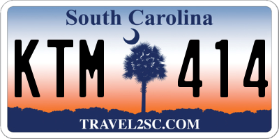 SC license plate KTM414