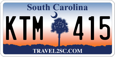 SC license plate KTM415