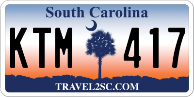 SC license plate KTM417
