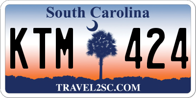 SC license plate KTM424