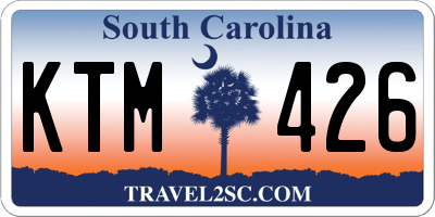 SC license plate KTM426