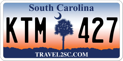 SC license plate KTM427