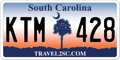 SC license plate KTM428