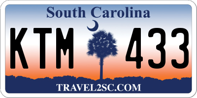 SC license plate KTM433