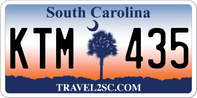 SC license plate KTM435