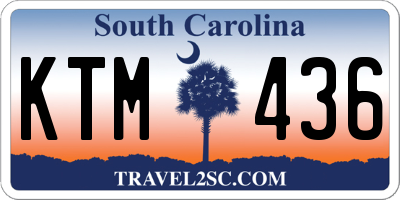 SC license plate KTM436